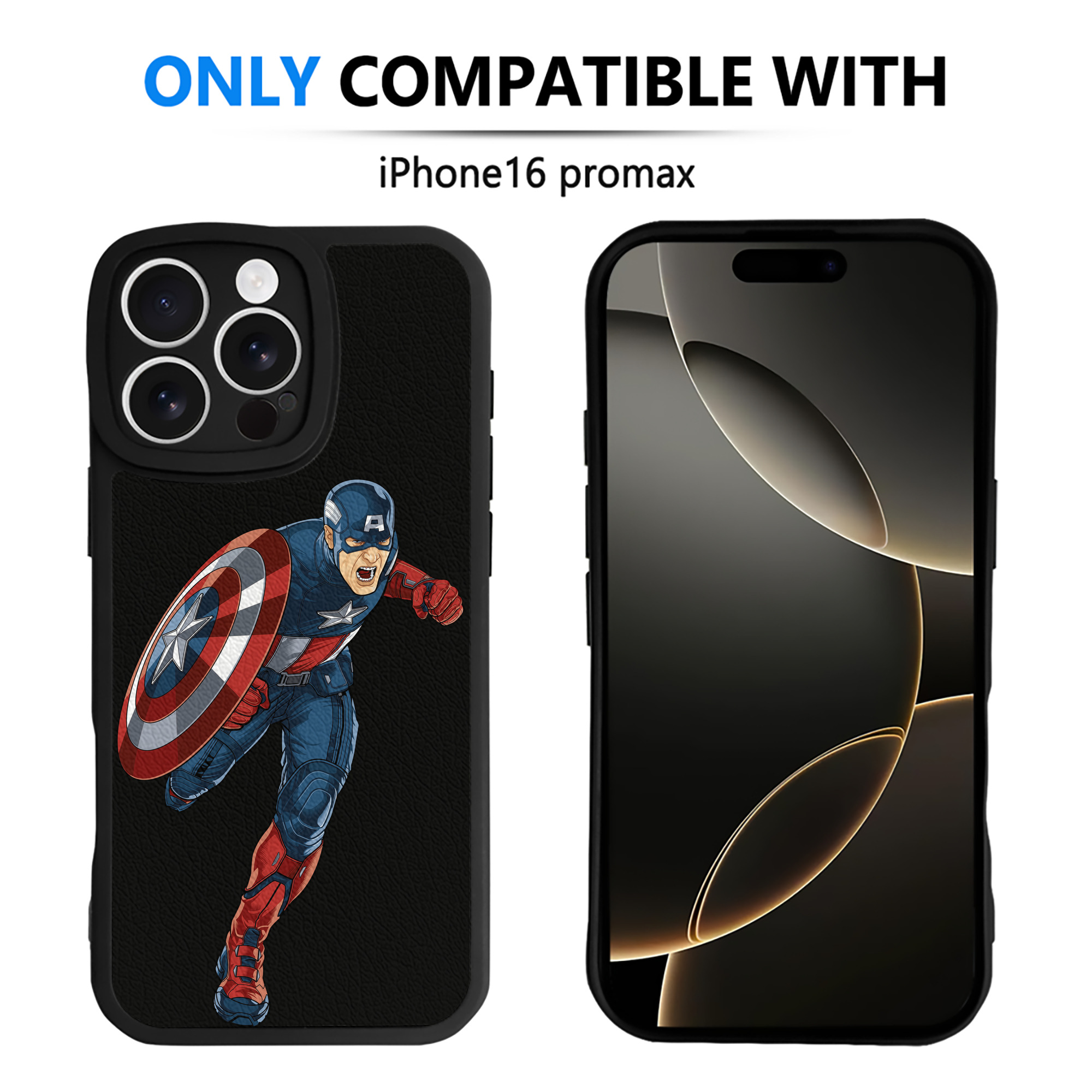 （画像用） アベンジャーズ The Avengers 【iPhone 16シリーズ対応】シリコンスマホケース（レザー調） 材質：シリコン